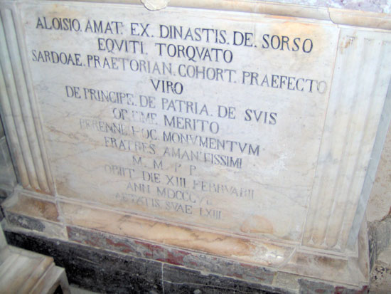 Monumento funebre a Luigi Amat di Sorso 