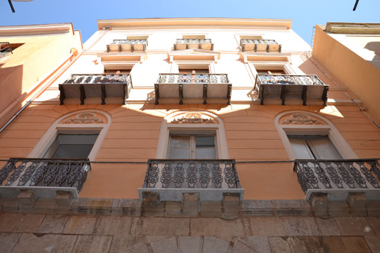 Palazzo Amat (Flores) facciata sulla Via Lamarmora